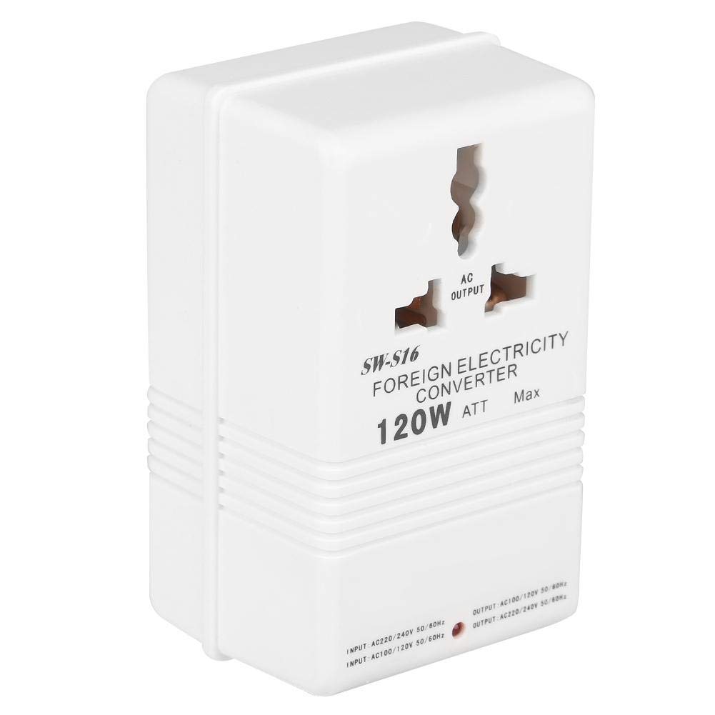 Portable Voltage Universal 110V to 120V to Bidirectional Compatible with International and Domestic Use Converter, 120W, Compatible, 220V, 240V,