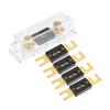 X AUTOHAUX 1 Set Car 1/0 2 4 AWG Wire Input/Output ANL Fuse Holder and 5 Pcs 50A ANL Fuse
