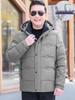 Men's Winter Down Jacket for Middle-Aged & Elderly - Thick, Warm Outerwear for 50s & 60s  