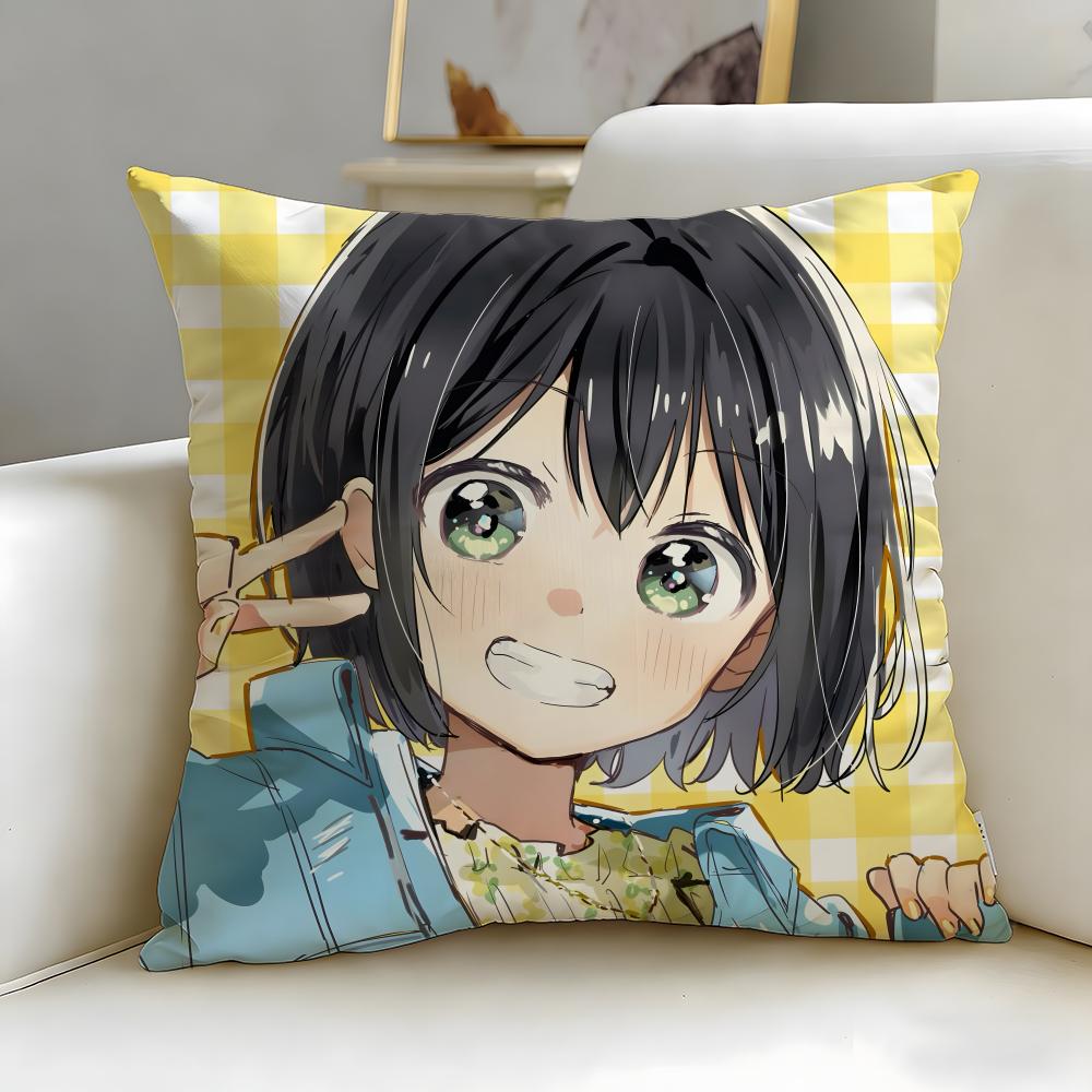 anime Senpai Is an Otokonoko Cushion Cover Soft EasyWash Pillow Case Versatile for Couch Bed Travel and Office