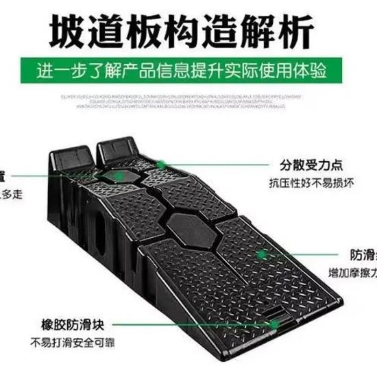 Heavy Duty 2500KG Car Repair Ramp 900mm Long Anti-Slip Vehicle Service Ramp for Oil Change, Maintenance, Jack Lift and Garage Re