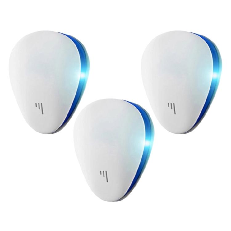 

Ultrasonics Mosquitos Repeller Waterdrops Shape Safe Effective Mouses Control Device for Indoor and Outdoor Use белый