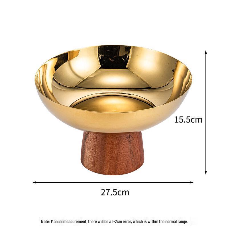 Elegant Stainless Steel Pedestal Serving Bowl for Snacks and Fruits