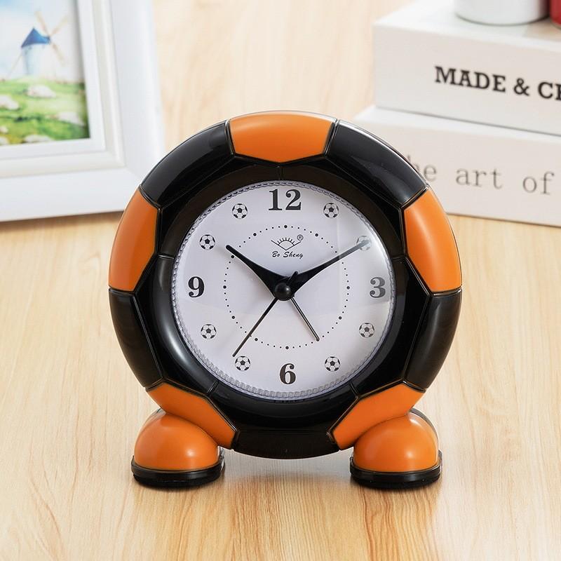 Soccer Ball Alarm Clock With Silent Scan Movement For Kids Bedroom Decor