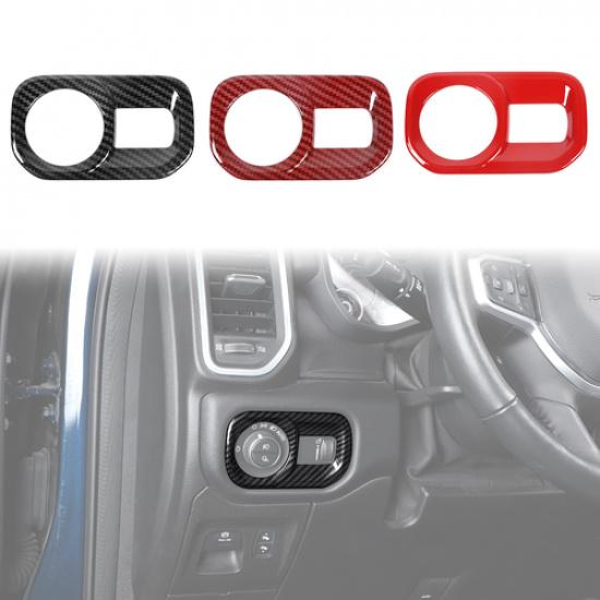 Headlight Switch Button Cover Trim Frame For Dodge Ram 1500 2018+ Accessories