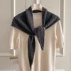 Australian Wool Knitted Triangle Scarf Women Winter Solid Color Scarf Windproof Thick Warm Neck Protection Scarves