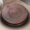 Vintage Lotus Leaf Flower Texture Pure Copper Coffee Cup Tray,Teacup Saucer Home Cheese Fruit Plate,Snack Disc Table Decoration