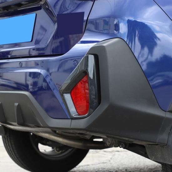 ABS Carbon Fiber Rear Fog Light Lamp Trim Cover For Subaru Crosstrek -2024