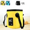 12L Portable Foldable Water Bucket Fishing Bucket Folding Water Container for Travelling Camping Hiking Fishing Washing