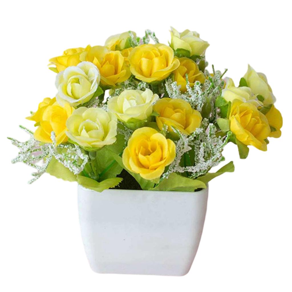 Home Decor Potted Flower Floral Gifts Ornaments Outdoor Indoor Plant Realistic Simulation Artificial Bonsai Fake
