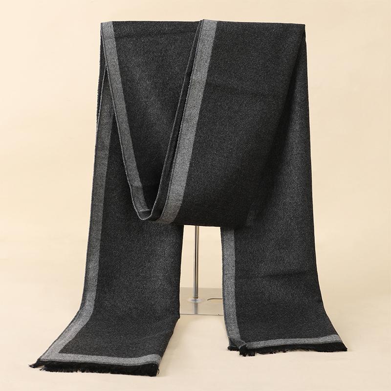 RUNMEIFA  Classic Autumn & Winter Warm Plaid Man Scarf Cashmere Wool Panama Soft Striped Long Scarf High Quality 40 Colors