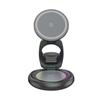 15W 3-in-1 Foldable Magnetic Wireless Charger Stand for Apple Watch, Earphones, and Phone