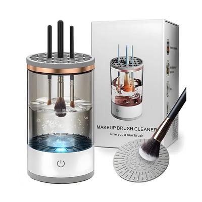 USB Plug Portable Electric Makeup Brush Cleaner with Rubber Makeup Machine Electric USB Quick Cleaner Cleaning Brush Collar Brus