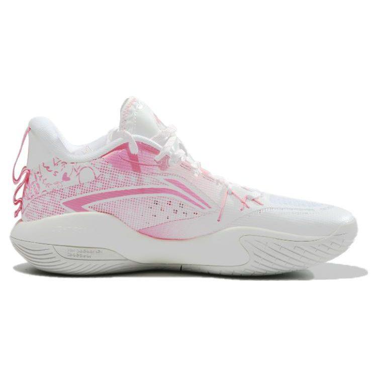 Li Ning Amortizare Confortabilă, Rezistente la Uzură Pantofi de Baschet Joși Bărbați Roz ABPS047-2