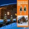 2 buc. Lumini solare pentru brad de Crăciun în aer liber, LED, impermeabile, grădină, grădină, gazon, peisaj, lumini decorative festive pentru podea