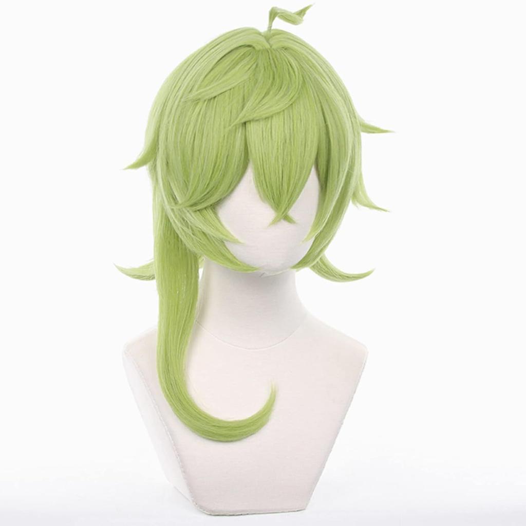 Anime Wig Genshin Impact Xumi Cosplay Grass Green Anti Warping Short Hair