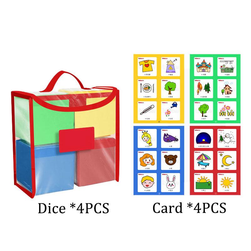 

Toys Soft Dice Storytelling Montessori Language Expression Logical Thinking Training Parish Activities Game Sensory Toy Children