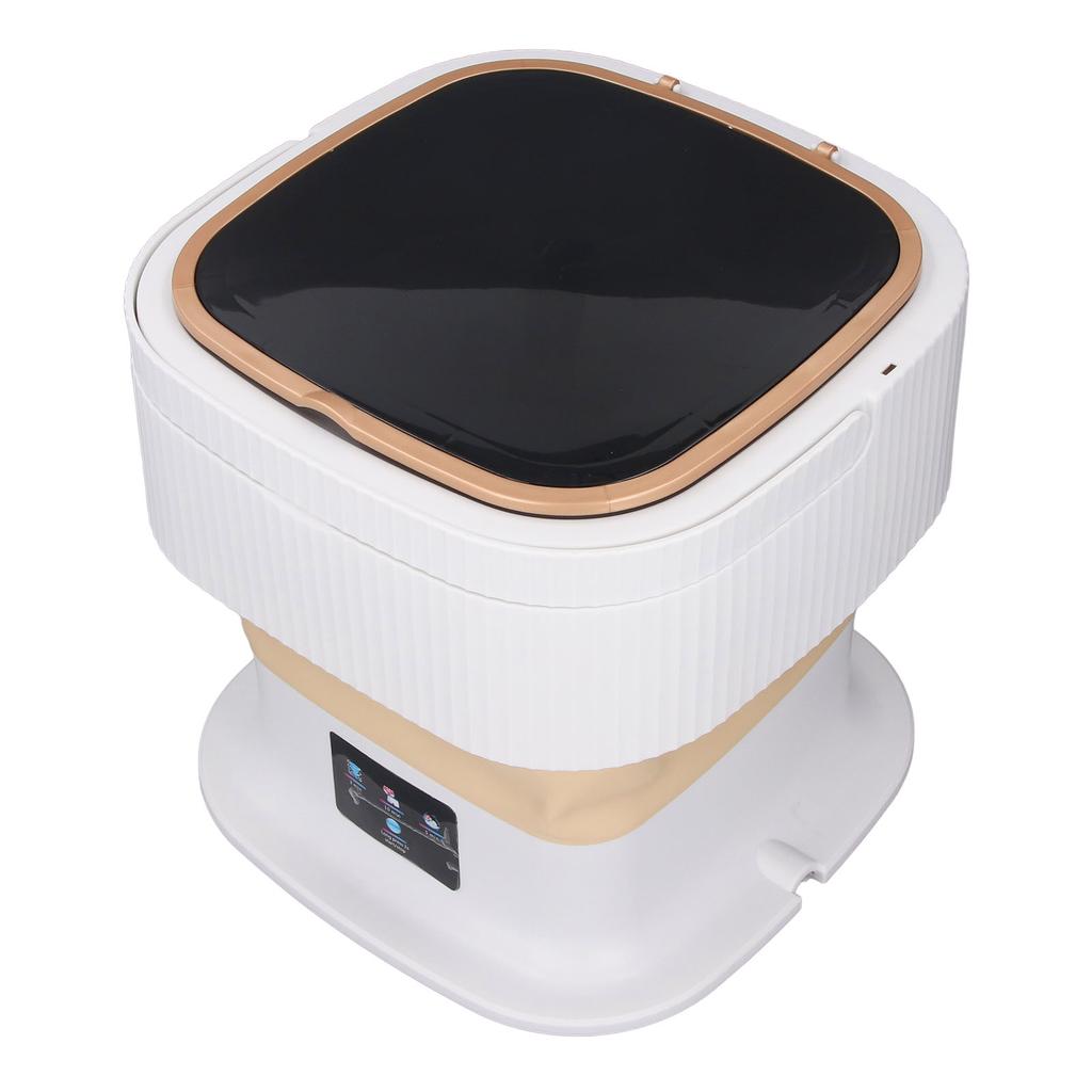 Portable Washing Machine 11.5L Large Capacity 3 Timer Modes Mini Foldable Washer with Drain Hose