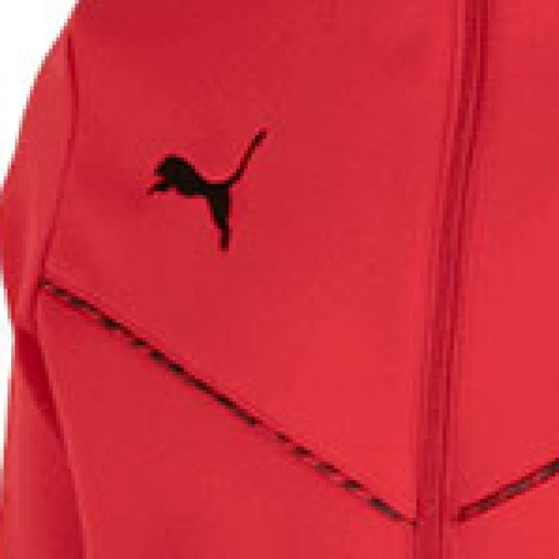 Puma Winter Brushed Kk Zip Up Sweatshirt Trainwear Set Red