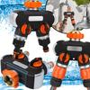 2-Way Hose Splitter for Faucet and Garden Hose with Valves