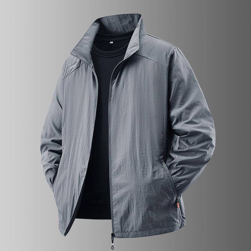 Summer Thin Simple Color Outdoor Loose Large Size Hooded Sunscreen Jacket Jacket