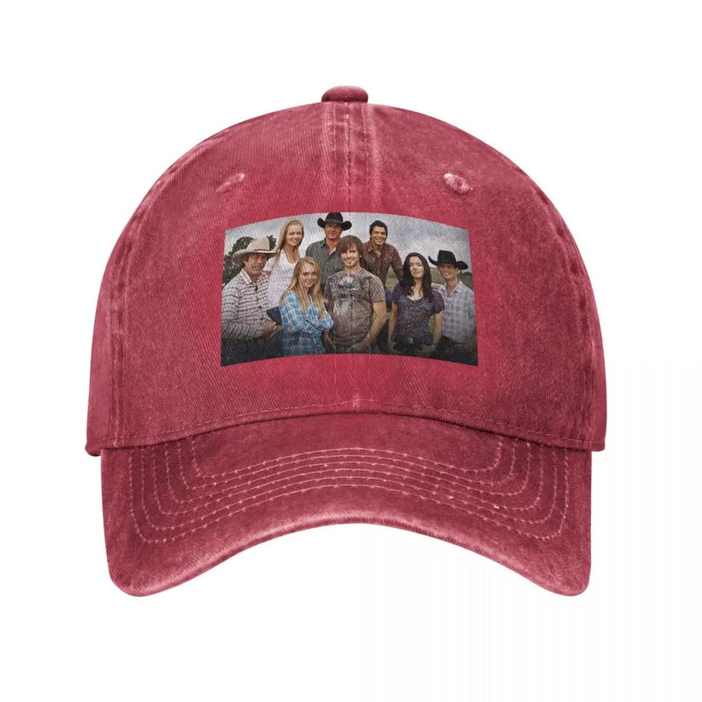 Heartland Baseball Cap Custom Hat Snap Back Hat Golf Cap Sunscreen Women Hats Unisexs