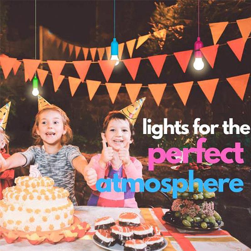 8 stücke LED Kabel Glühbirnen Tragbare Bunte Nachttisch Nachtlicht Batterie