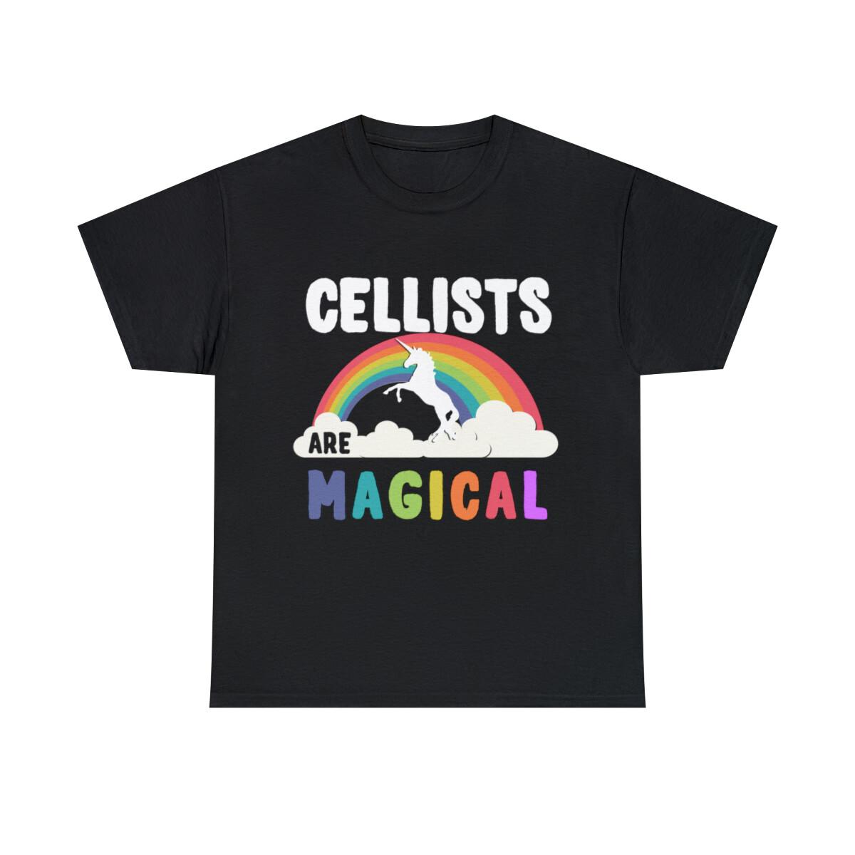Cellists Are Magical Graphic Tee Shirt, S-5XL M