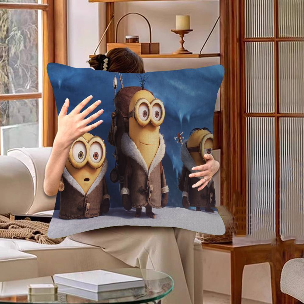 M-Minions-S Personalized Pillow Cover Kids Bedroom Wild Party Decor Pillowcase Kid Birthday Shower Gift