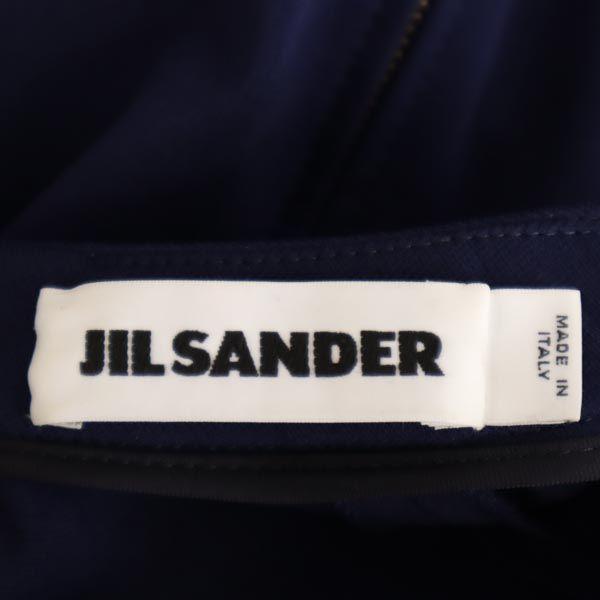 Jil Sander Made In Italy Long Sleeve Cut 34 Navy System Backside Zip Women Used