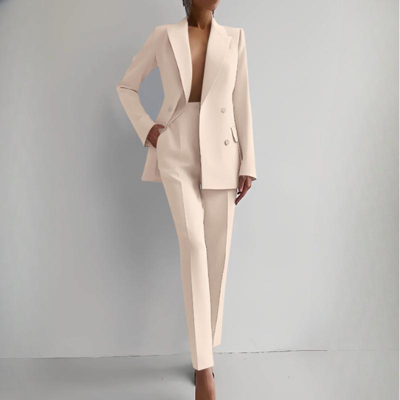Spring Two Piece Suit Women's Blazer Suit Office Women Long Sleeve Blazer and Pant Sets