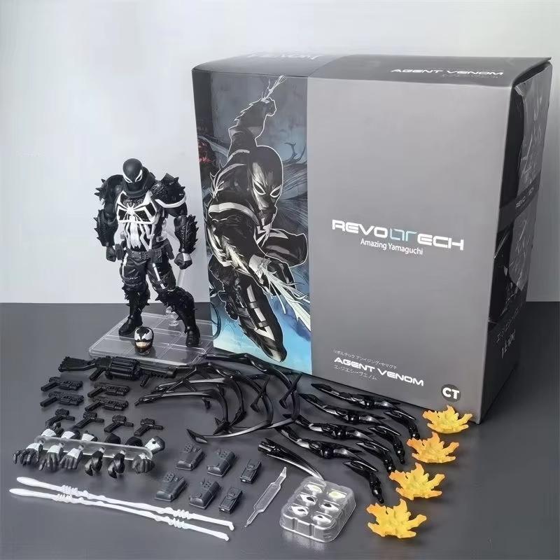 Ct Toys Agent Venom Action Figure Revoltech Amazing Yamaguchi Movable Collectible Figurine Ko Model Decor Toys Kids Gift