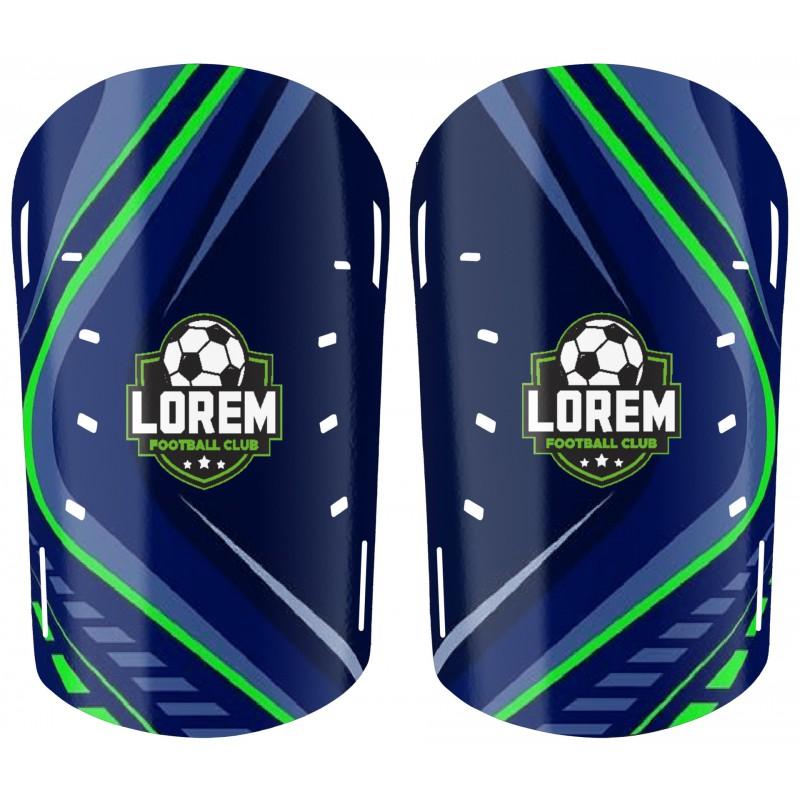 Professional Soccer Shin Guards With Sublimation Print Training Match Use
