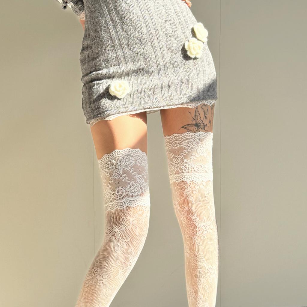 Sexy Lace High Stockings Women Girls Thigh High Over The Knee Stockings Ladies Girls Boot Socks