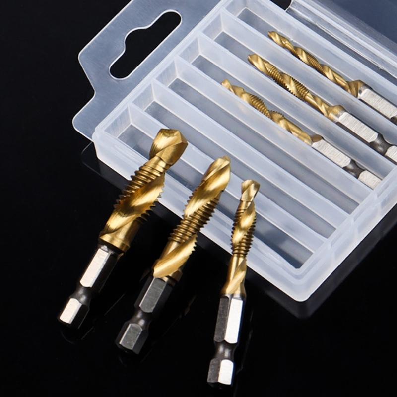 Industrial Spirals Grooves Machine Tapping Bit Titaniums Coating For Extended Durability In Demanding Drilling Operations