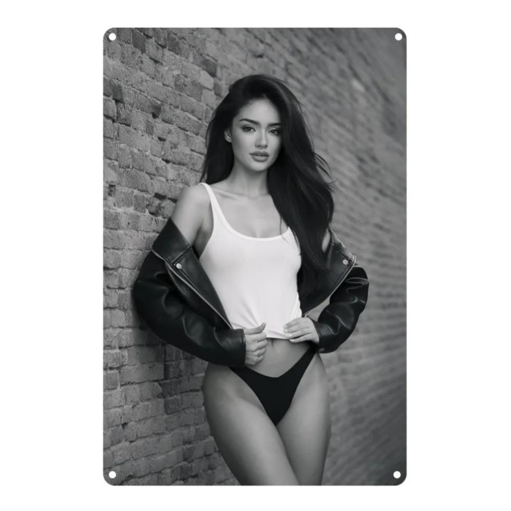 

Vintage Metal Tin Sign 8x12 Inch Retro Wall Art Home Bar Decor 20x30cm білий