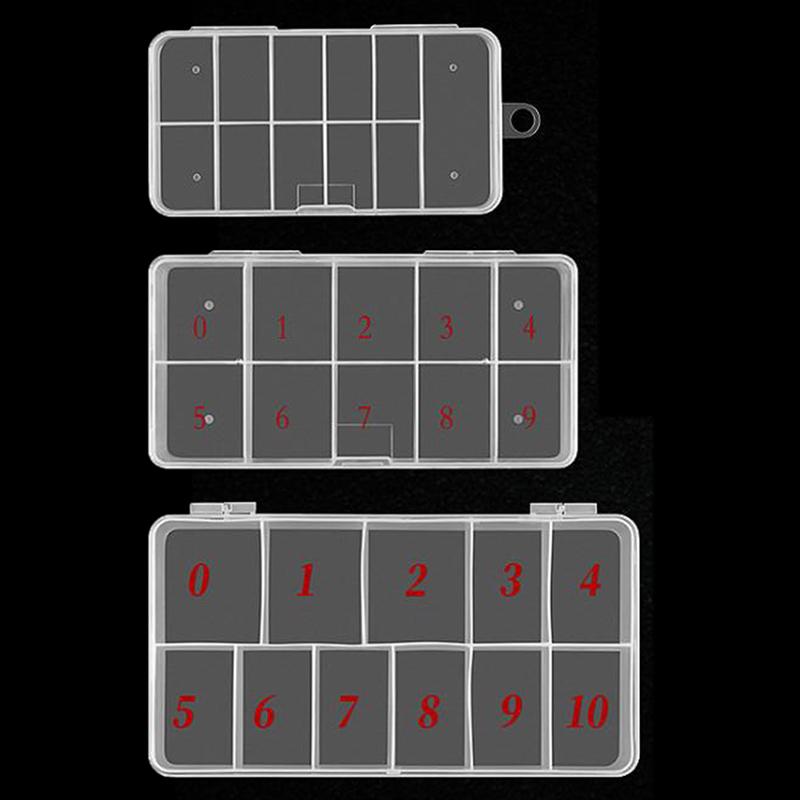 10/11Grids Nail Art  Gem Accessories Empty Container Storage Case Box
