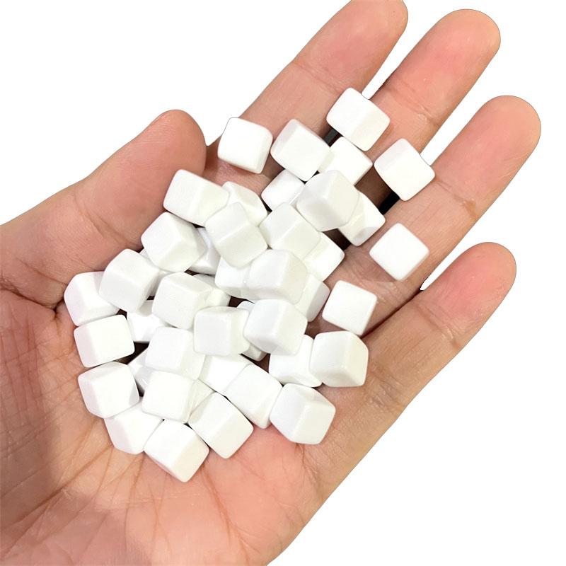 50 Stück Set 8 mm Hohe Qualität Klar Würfel Schachfiguren Token Quadratische Ecke Kristall Würfel Für Puzzle Spiel Brettspiel Komponenten