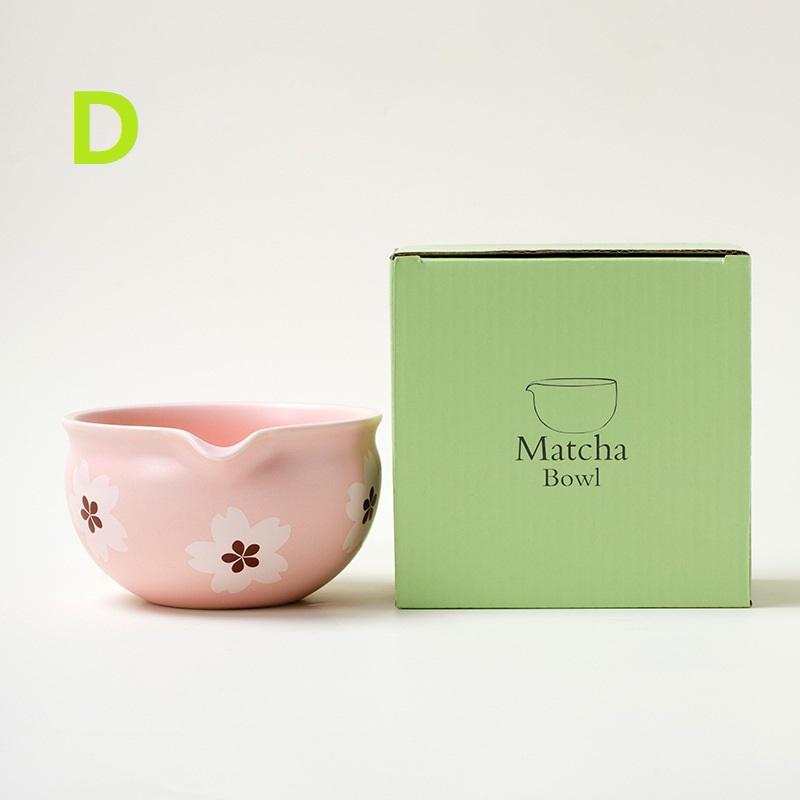1/2 szt. Ceramiczna Miseczka do Matchy, Japoński Styl Sakura Miseczka do Matchy Artystyczna Ceramiczna Miseczka do Ceremonii Herbacianej Miska na Sałatkę Do Matchy