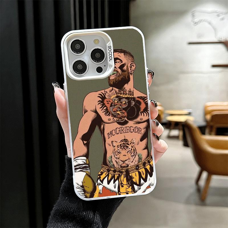 Conor McGregor Man Soft Phone Case for iPhone 15 16 17 Pro Max 17Air 16E 14 Plus 13 12 Mini Shockproof Cover Back Shell