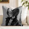 Anime Nnana Cushion Cover Natural Linen Double Sided Print  Throw Pillow Case for Sofa Couch Home Decor