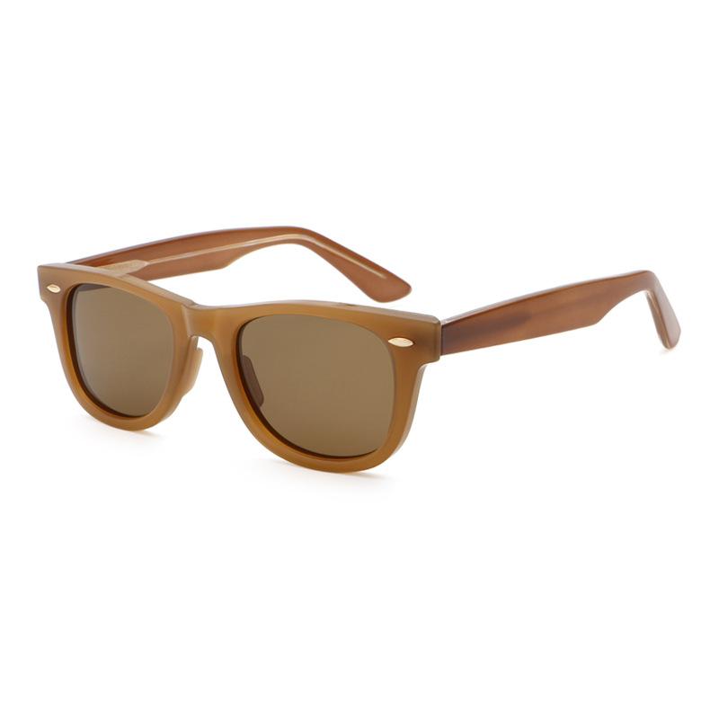 Fashionable Square Polarized Sunglasses Classic High-end UV Resistant Glasses for Men and Women Outdoor Travel Sunscreen Goggles