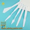 5-Piece Student Art Scraper Set - Plastic Handle Palette Knives for Oil, Gouache, and Acrylic Painting