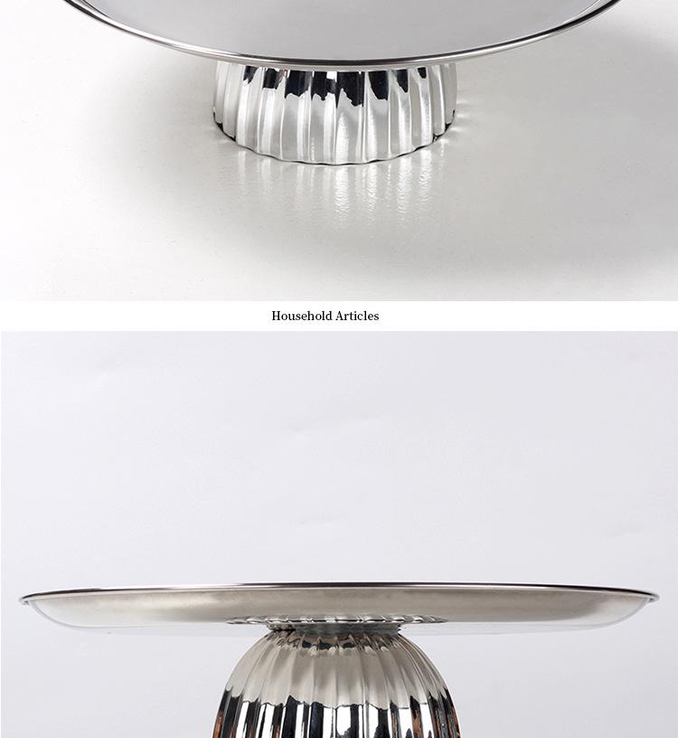 Modern Geometric High-Footed Fruit Bowl for Home or Office