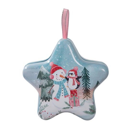 

Yousheng 1/6Pcs Tinplate Box with Lanyard Easy to Hang Candy Biscuit Box Jewelry Storage Organizer Christmas Tree Decoration A
