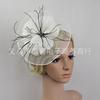 New color optional bridal headgear top hat wedding lace head flower wedding mesh hair accessories, feathers
