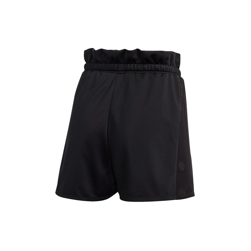 Adidas Originals Bellista Shorts Casual Breathable Ruffled Waist Sports Shorts Women shorts Black GJ6572