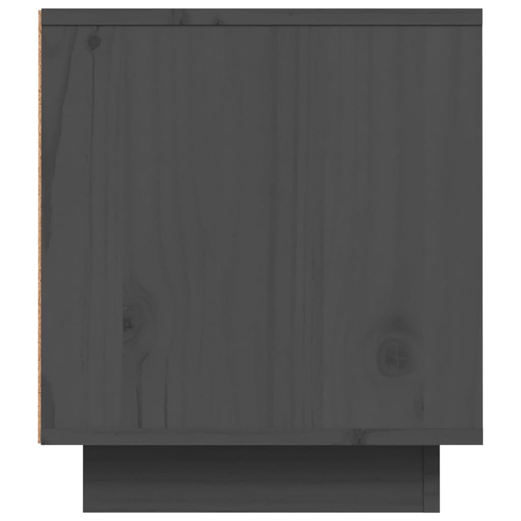 Vidaxl Szafka Pod Telewizor, Szara, 80X35X40,5 Cm, Lite Drewno Sosnowe