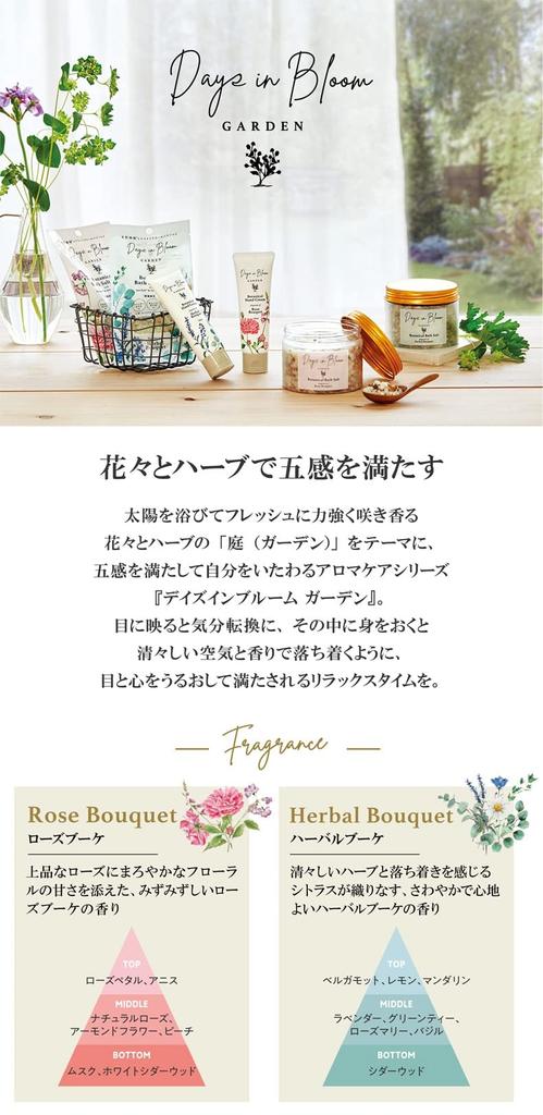Days in Bloom GARDEN Botanical Hand Cream Rose Bouquet 50mL