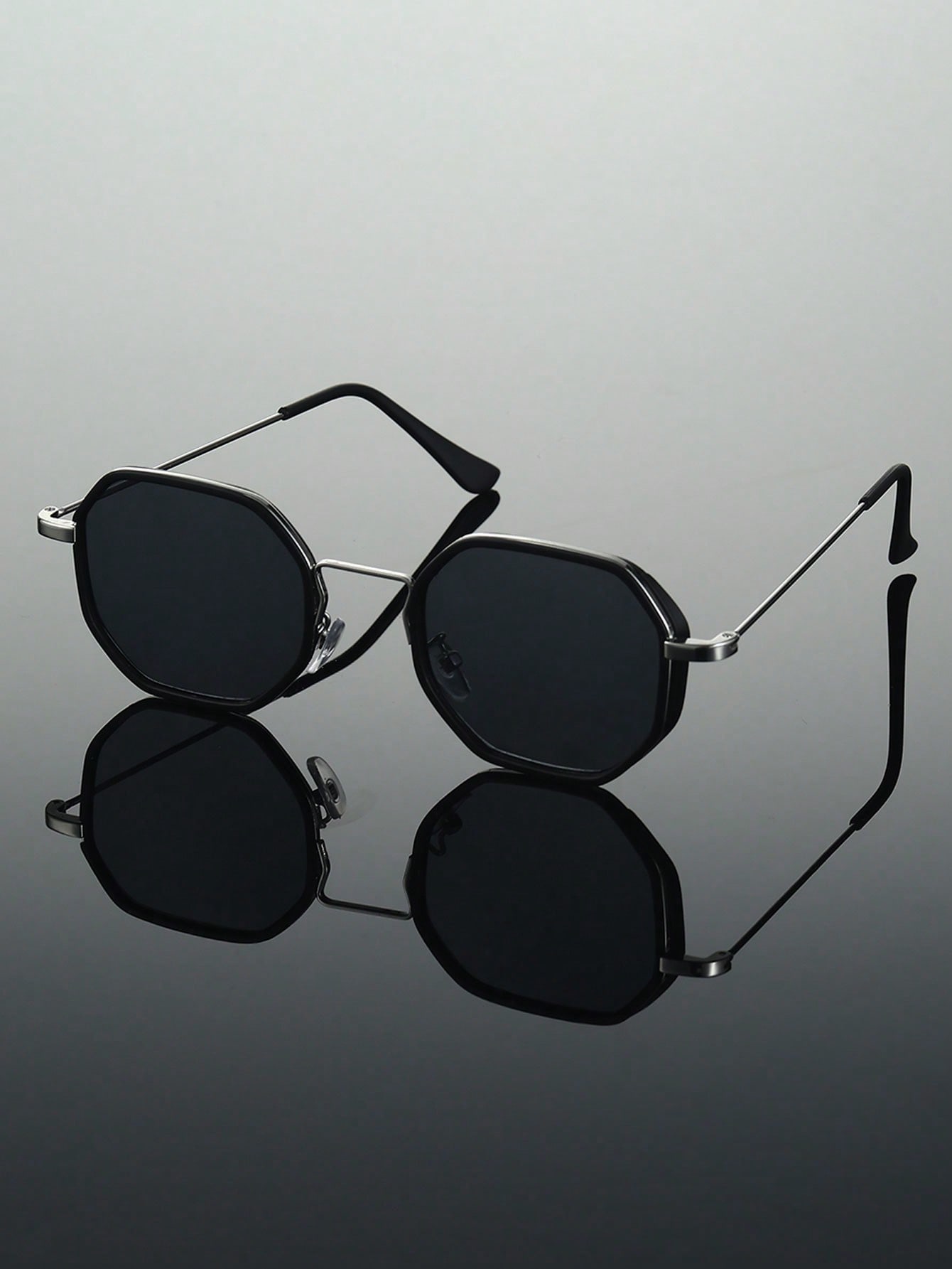 

1 шт. Модные женские солнцезащитные очки Y2k в геометрической металлической оправе для мужчин, повседневные очки, аксессуары для очков.